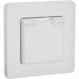 Розетка с заземлением IP44 - Legrand Inspiria - со шторками с защитной крышкой 16А 250В винтовые зажимы - белый — фото 9