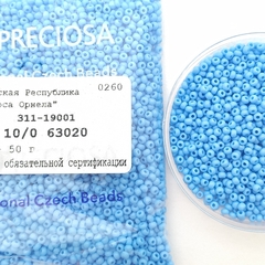 63020 бисер Preciosa 10/0 1сорт