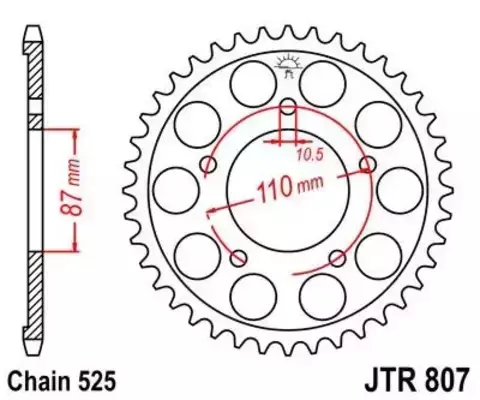 Звезда ведомая JTR807 48