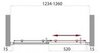 BelBagno Uno UNO-BF-1-115-P-CR Дверь в проём с одной раздвижной створкой, цвет: хром