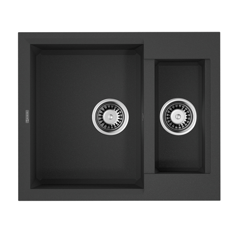 Omoikiri Sakaime 60-2-BL 4993908 Кухонная мойка Tetogranit/черный