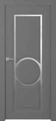Дверь Аурум 3R / Цвет Эмаль графит / Мателюкс белый каленый / Двери Belwooddoors
