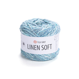 Пряжа YarnArt Linen Soft 7408 голубая лагуна