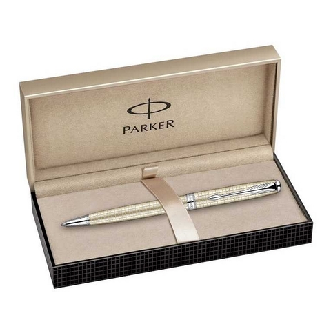 Ручка шариковая Parker Sonnet`10 Cisele Decal K535, Cisele Silver CT (S0912520)