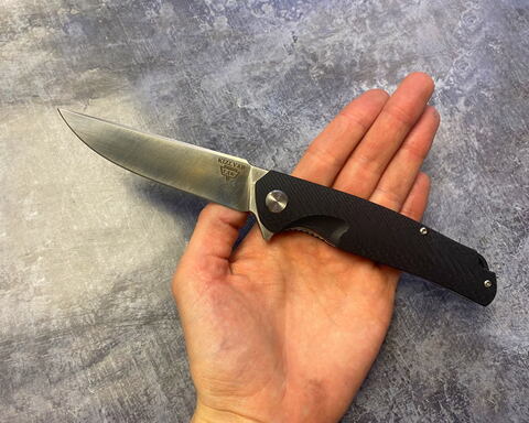 Складной нож Shark Black, сталь D2, G-10, ТДК Кизляр