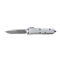 Фото Автоматический нож Microtech UTX-85 S/E, сталь M390, рукоять алюминий, серый