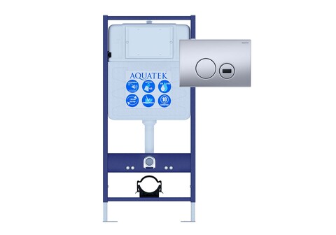 Aquatek INSE-0000001.36 INSE-0000001.36 Aquatek Sensor SET Standart  50 Монтаж рама для подв унитаза1130*500*100 + звукоизоляционная прокладка + панель смыва KDIS-0000036