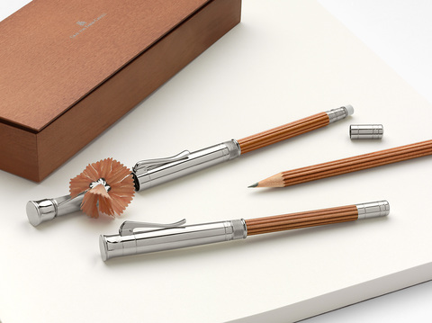 Превосходный карандаш Graf von Faber-Castell Perfect Pencil Platinum Brown
