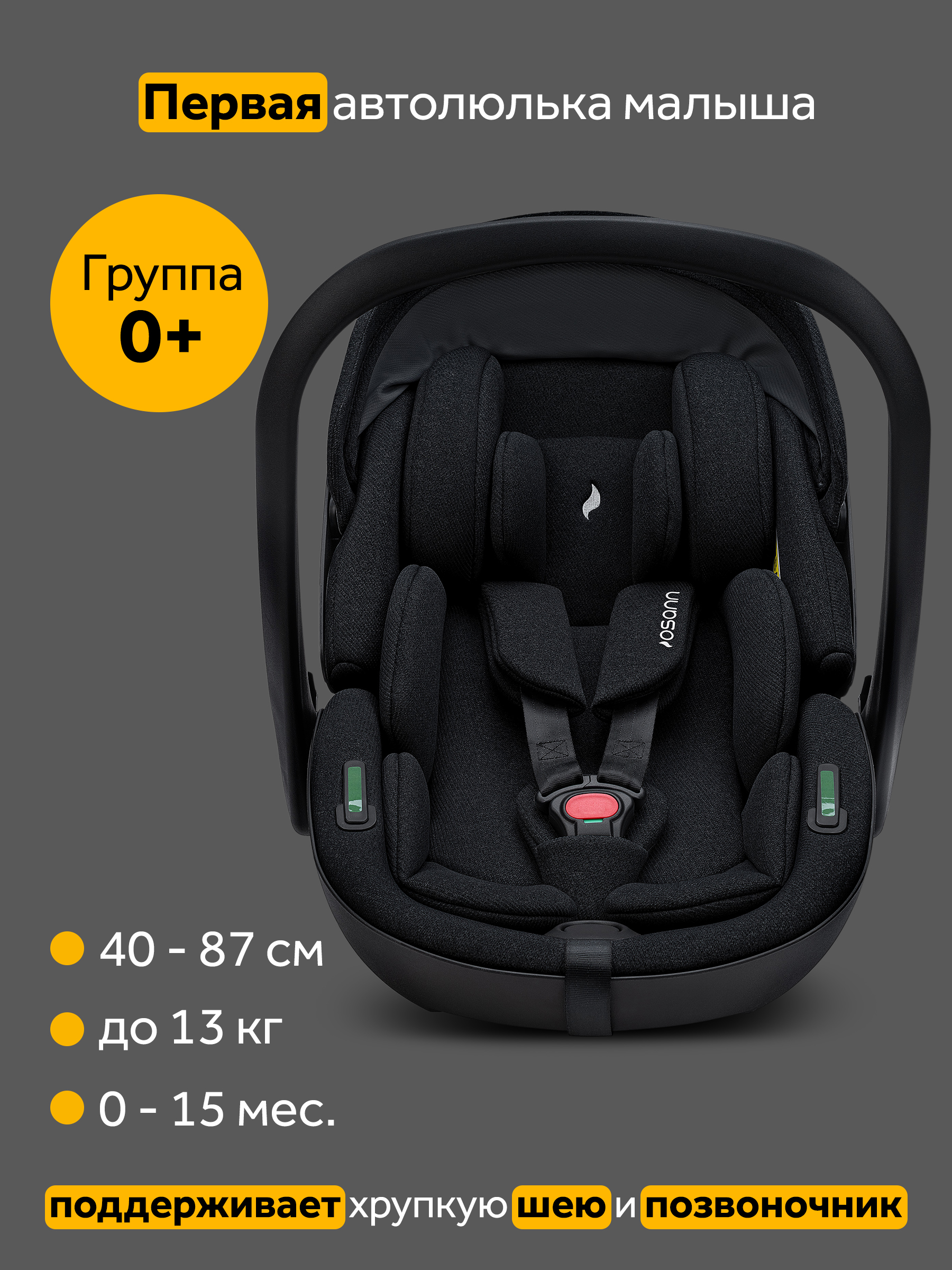 Детское автокресло Osann Cuddle, Carbon