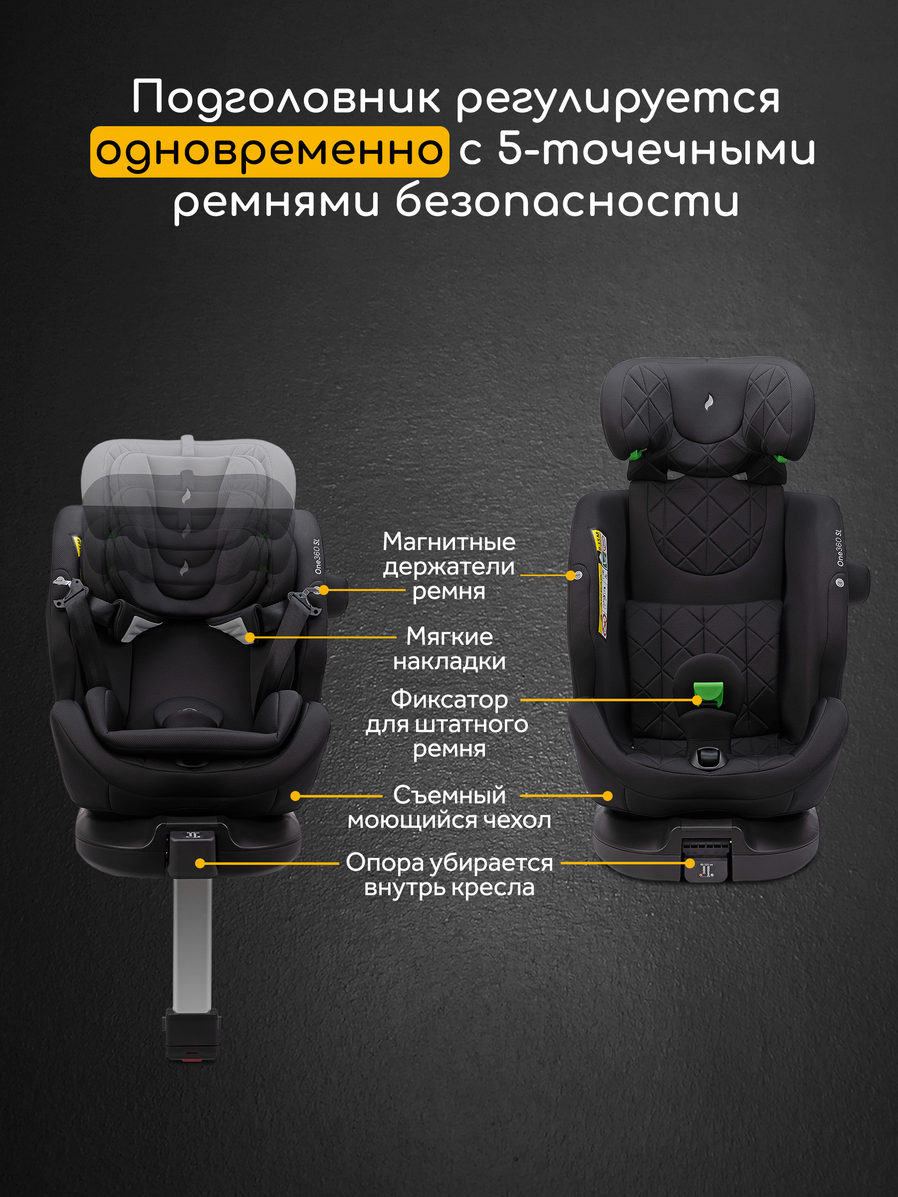 Детское автокресло Osann One360 SL Salt Caramel