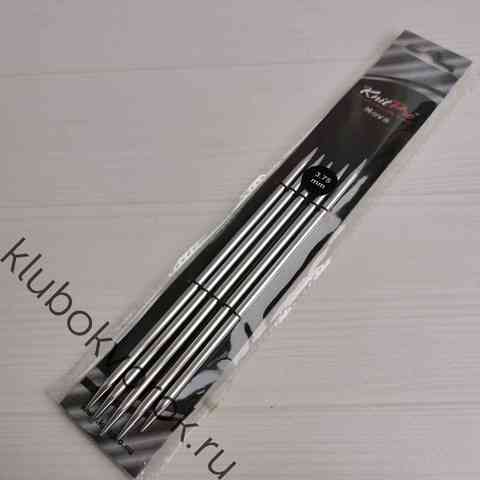 Спицы чулочные Knit Pro Nova Metal  15 см, № 3,75
