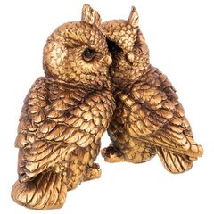 Фигурка декоративная полистоун, Совы Серия Bronze Classic, 9х14.5х12 см, Lefard, 146-1474
