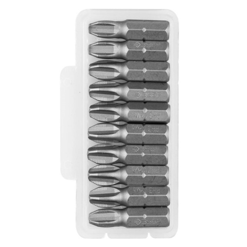 ЗУБР 2 шт, PH2 25 мм, кованые биты (26001-3-25-2)