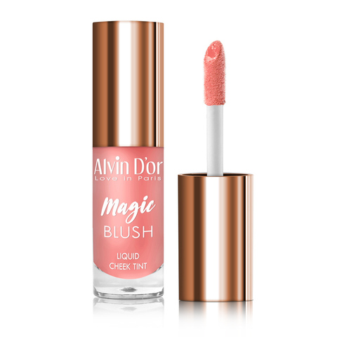 .Alvin d'or AD-48 Румяна-тинт жидкие для лица  Magic blush liquid тон 01 pion/розово-красный