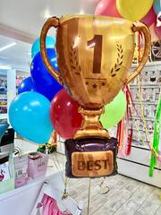 Шар К Фигура, Кубок Чемпиона №1, Золото, 40''/102 см, 1 шт.