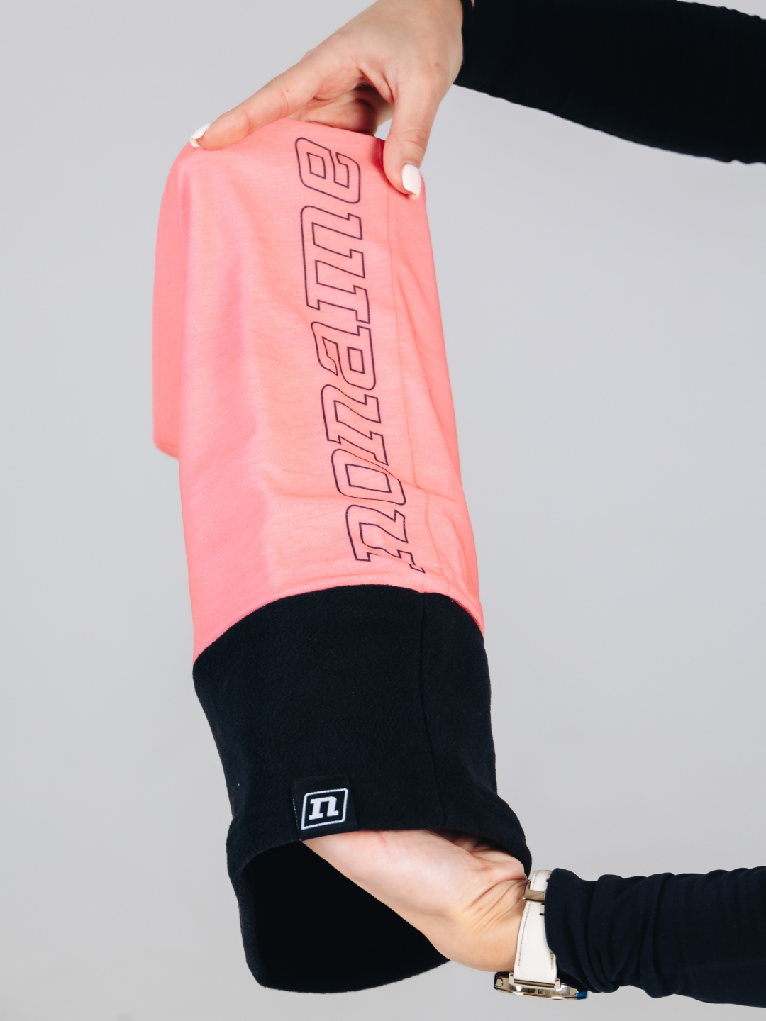 Гибридный флисовый бафф Noname Fleece Neckwarmer salmon rose - 4