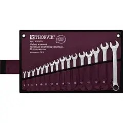 Набор ключей гаечных комбинированных THORVIK W3S16TB