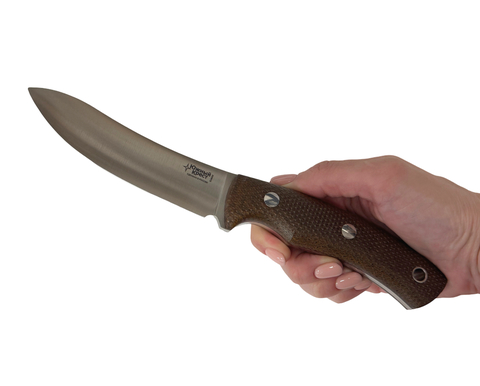 Нож Траппер, Elmax конв, микарта койот, насечка 255.2350, Южный крест