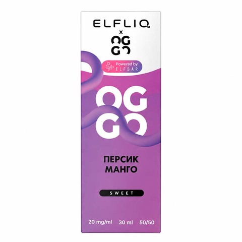 Жидкость OGGO X ELFLIQ Sweet 2% Salt 30 ml - Персик Манго