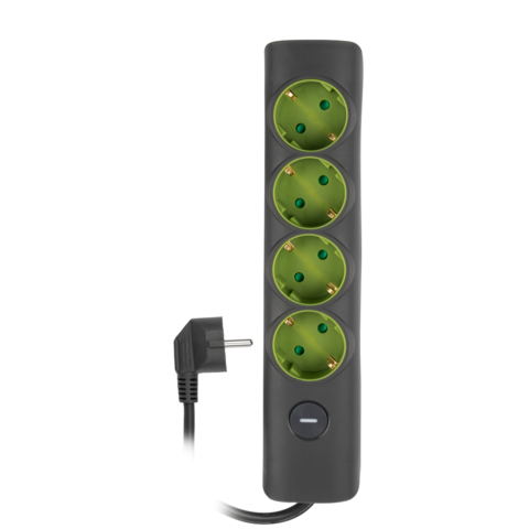 Удлинитель ET-04-500G 4X5.0 заземление, выключатель 5051898 JazzWay