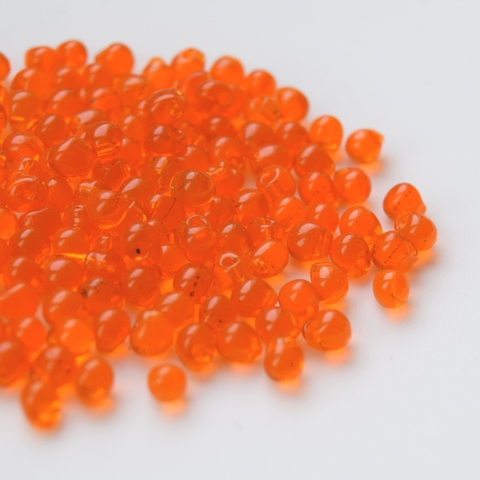 DP-0138 Бисер Миюки каплевидный Оранжевый прозрачный /Miyuki drops Matted Crystal Transparent orange