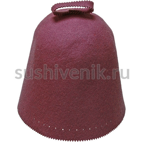 Фетровый колпак банный сиреневый - 5