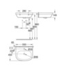 GROHE Euro 3933600H Раковина подвесная