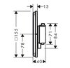 Hansgrohe ShowerSelect Comfort E 15574670 Термостат с регулировкой напора, скрытый монтаж, мч