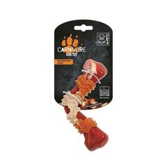 MPets игрушка для собак Карнивор кость бумеранг, вкус бекона, красная 17.8 x 9.3 x 4.1 см