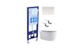 Aquatek Set Aquatek ЕВРОПА New-013 4в1 Set Aquatek ЕВРОПА New-013 4в1  (рама Aquatek  INS-0000017+крепление KKI-0000002 +кнопка KDI-0000013 + унитаз AQ1106L-00+тонкое сиденье с механиз)