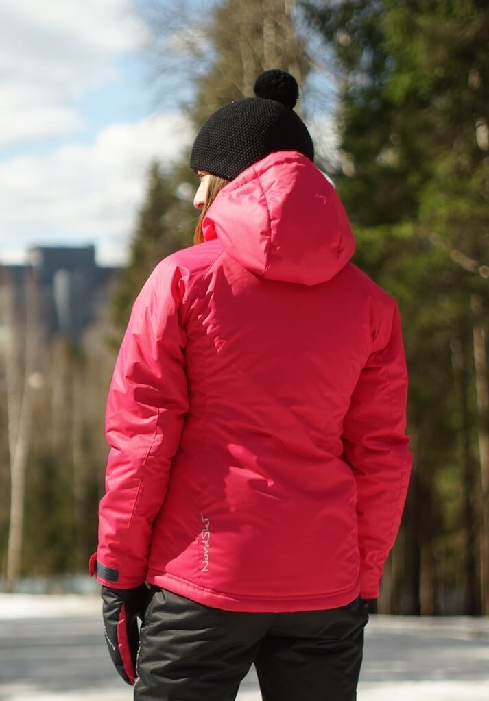 Nordski Motion женский утепленный лыжный костюм raspberry-black - 4