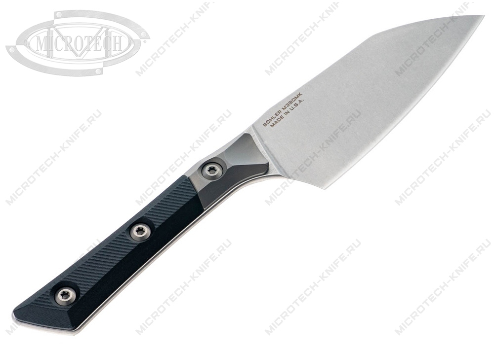 Нож Microtech Kitchen Santoku Bolster G-10 3300B-10BK