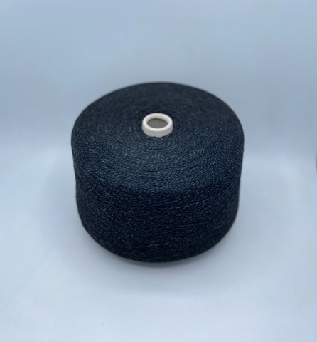 New Mill (пр.Италия), art.Gamma mouline 2/1450 725м/100гр. 35% меринос, 20% кашемир, 30% вискоза, 15% полиамид, цвет-Черное мулине, арт.28474