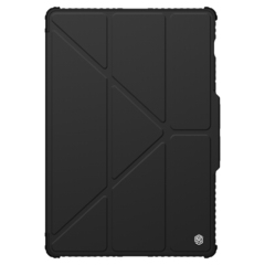Чехол книжка от Nillkin для планшета Samsung Galaxy Tab S9 Ultra и Tab S10 Ultra, серия Bumper Pro Case-Multi Angle Folding Style, с защитной шторкой для камеры