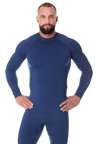 Мужское теплое термобелье лонгслив Brubeck Extreme Thermo blue
