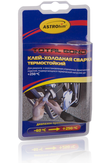 Клей-холодная сварка ASTROHIM термостойкий блистер 55 г