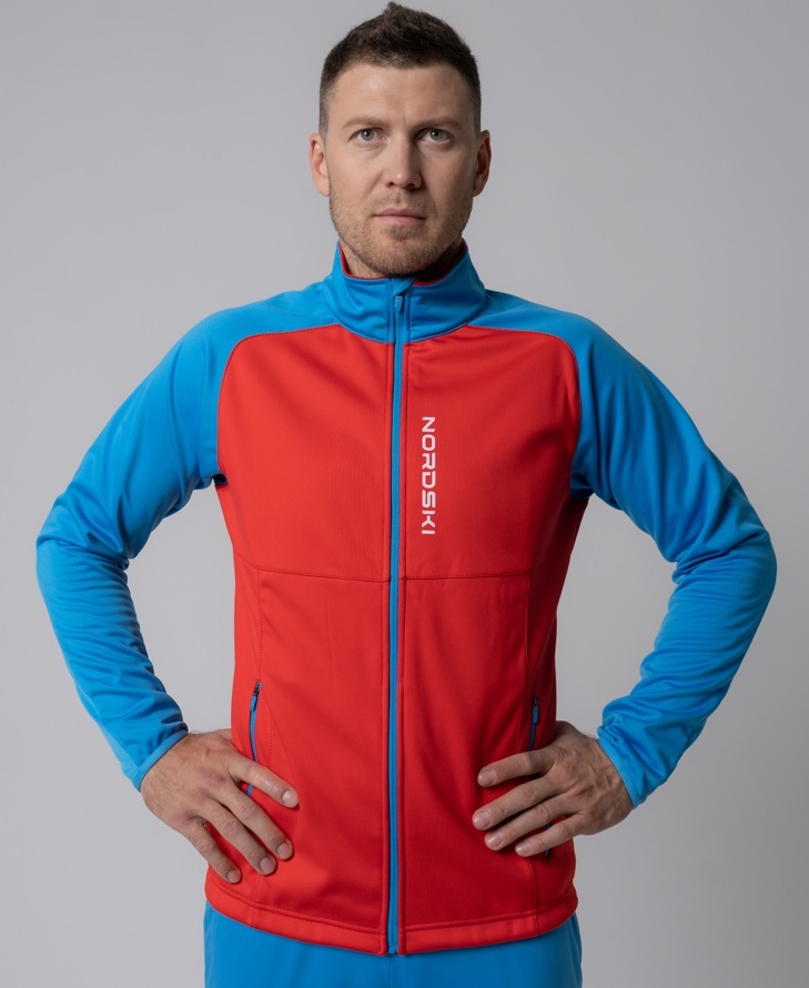 Nordski Premium лыжная куртка мужская red-blue - 3