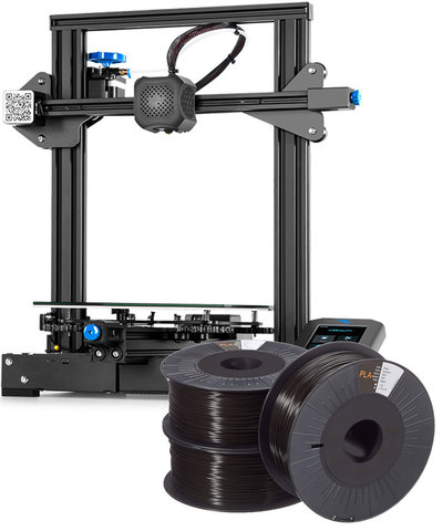 3D-принтер Creality Ender 3 v. 2 + расходные материалы 3 кг. пластика и клей