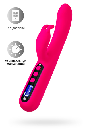 Вибратор для точки G с клиторальной стимуляцией eroTEQ by TOYFA Rablock, силикон, розовый, 23,5 см