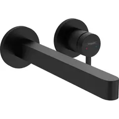 Смеситель для раковины, настенный, черный Hansgrohe Finoris 76050670