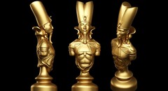 Силиконовый молд Шахматная фигура № 2 Король Египет (средняя )