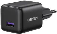 Сетевое зарядное устройство UGREEN X518 (75613) 18W USB-A GaN Fast Charger,  черный