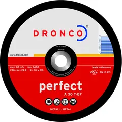 Шлифовальный диск A30T 115х6 мм Dronco 3116040