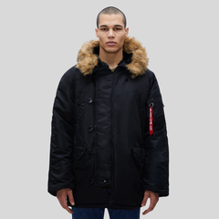 Парка Alpha Industries N-3B Regular Fit Black (Черная)