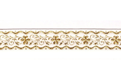 Тесьма жаккард с метанитом, с1857, рис.9016, ш. 2,2 см