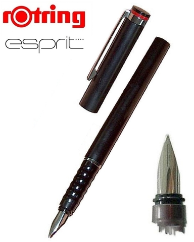 Ручка перьевая Rotring Esprit Black CT, F (R 033102)