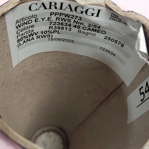 Стрейчевый меринос CARIAGGI / WIND 2/54 бледно-розовый