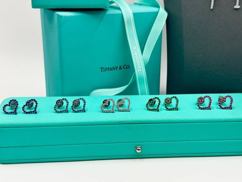 Серьги сердце Tiffany