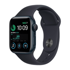 Умные часы Apple Watch SE (2022) GPS, 40mm, Aluminium Case with Sport Band S/M, Midnight (Темная ночь)