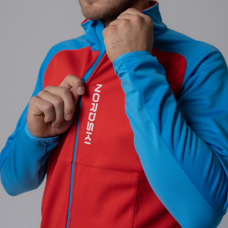 Nordski Premium лыжная куртка мужская red-blue - 6